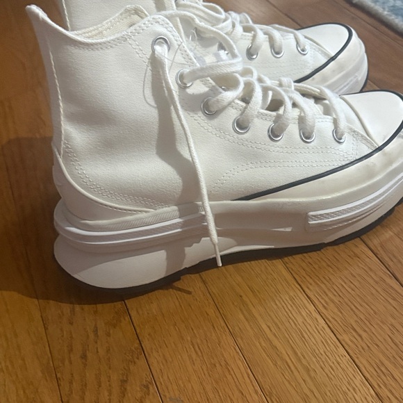 Converse White High-Top Sneakers - Picture 2 of 8